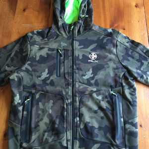 RLX Compact Fleece Full-Zip Hoodie Zip Neon/Camo
